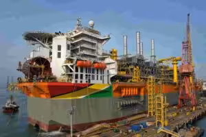 The Prosperity FPSO (floating production storage and offloading) currently operating in Guyana's Stabroek concession over disputed waters with Venezuela. Photo: OFFSHORE/File photo.