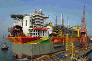 The Prosperity FPSO (floating production storage and offloading) currently operating in Guyana's Stabroek concession over disputed waters with Venezuela. Photo: OFFSHORE/File photo.