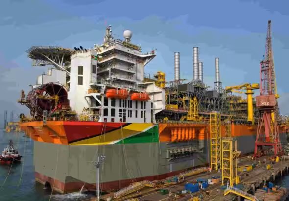 The Prosperity FPSO (floating production storage and offloading) currently operating in Guyana's Stabroek concession over disputed waters with Venezuela. Photo: OFFSHORE/File photo.