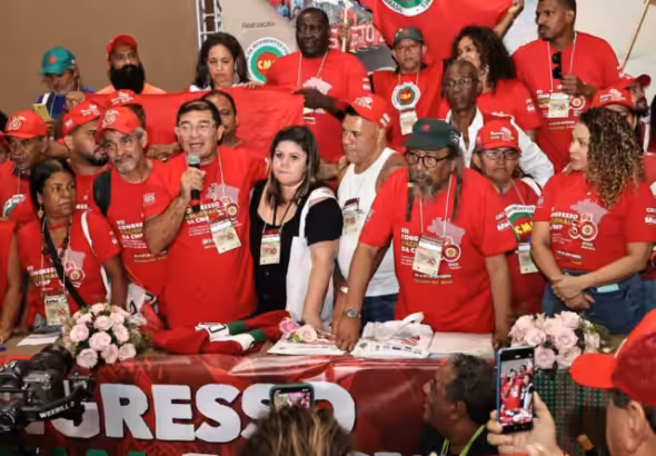 VII National Congress of the CMP, elected a new board of directors and re-elected Raimundo Bonfim as national coordinator. Photo: Elineudo Meira.