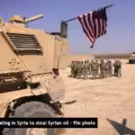 US Army illegally operating in Syria to steal Syrian oil. Photo: Syria News/file photo.
