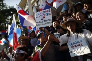 Protesters in Panama. Photo: Últimas Noticias