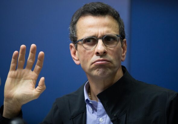 Far-right opposition politician Henrique Capriles. Photo: Archive.