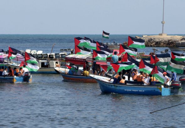 Part of a Freedom Flotilla heading towards Gaza in 2018. Photo: Getty Images/File photo.