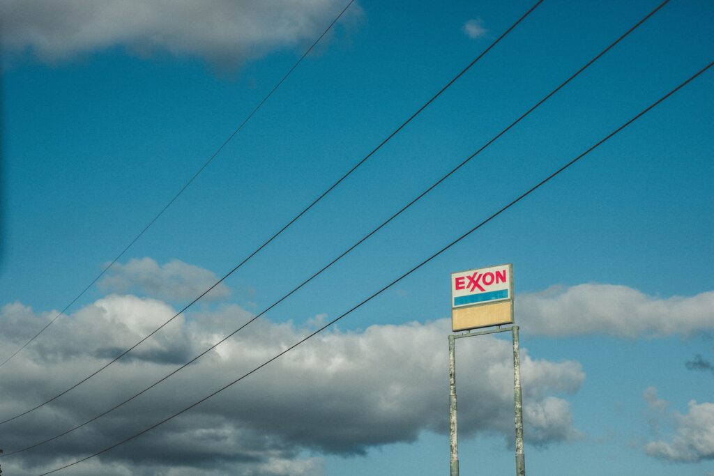 An ExxonMobil sign. Photo: @justinphoto/Unsplash.