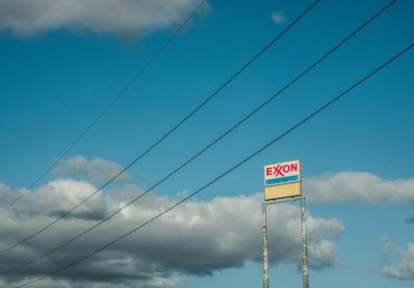 An ExxonMobil sign. Photo: @justinphoto/Unsplash.