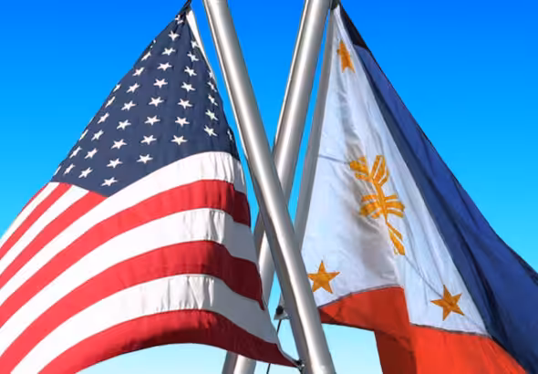 US and Philippines flag. Photo: NEO/File photo.