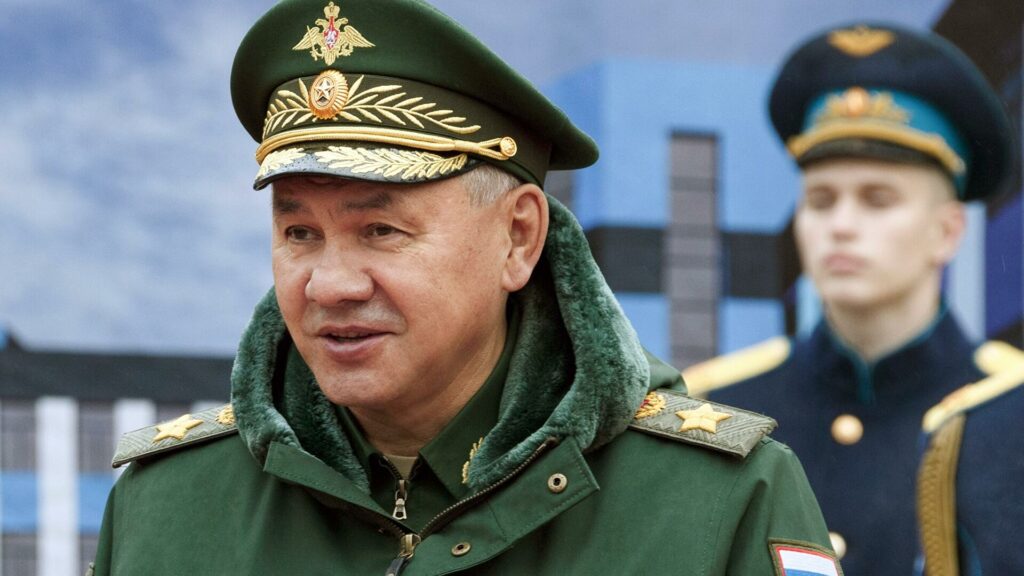 Russian Defence Minister Sergei Shoigu speaks at the ceremony of laying the foundation stone of the future hospital for medical support of military personnel in the Arkhangelsk oblast in 2021. Photo: Sputnik/File photo.