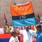 Demonstrators from the Chagos Islands protest demand the UK to end its illegal occupation of the Indian Ocean archipelago in Port Louis, capital of Mauritius on November 22, 2019. Photo: Jean Marc/AFP.