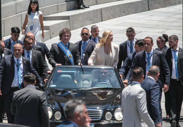 Milei’s inauguration. Photo: Bernardino Avila.