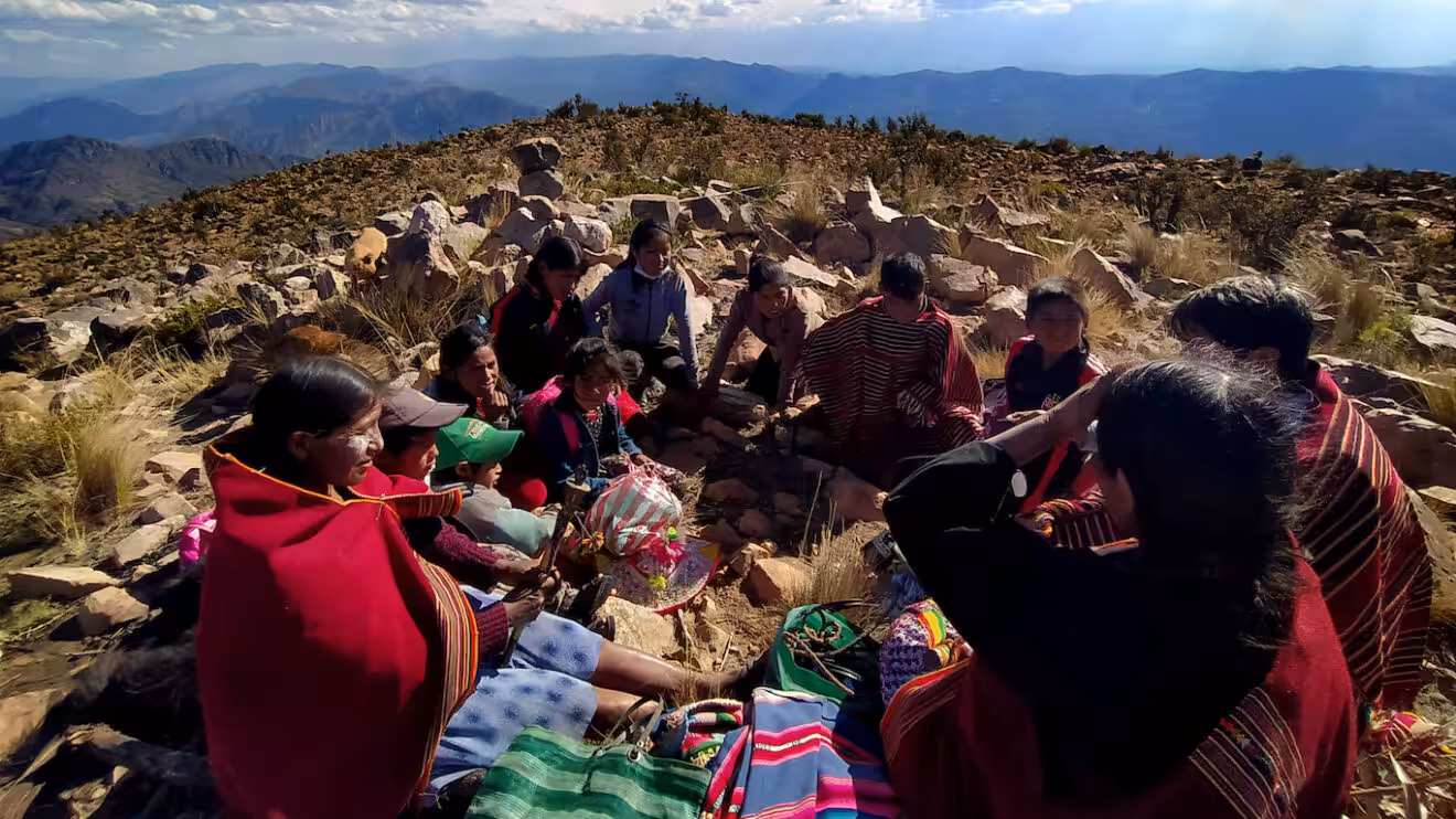 Yampara indigenous people of Bolivia celebrate a ritual. Photo: Rocio Rua Alvis.
