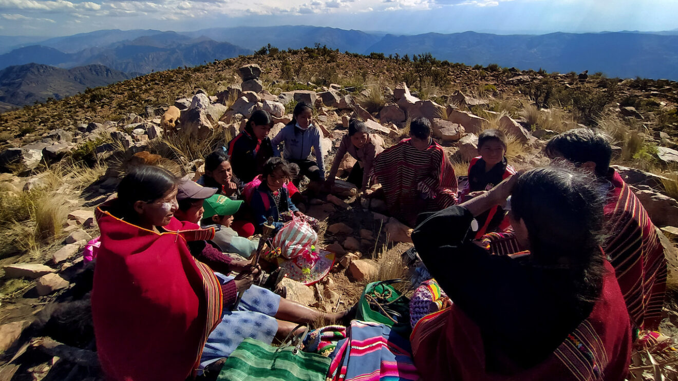 Yampara indigenous people of Bolivia celebrate a ritual. Photo: Rocio Rua Alvis.