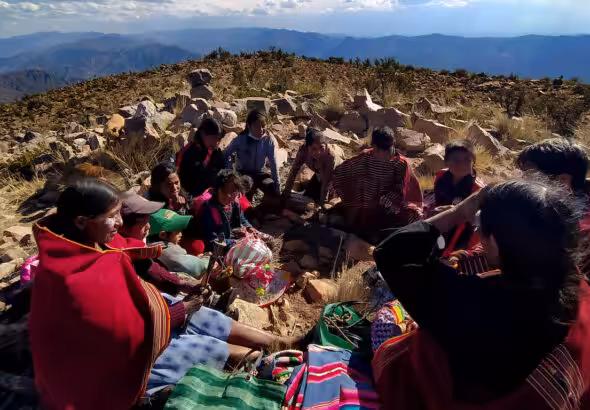Yampara indigenous people of Bolivia celebrate a ritual. Photo: Rocio Rua Alvis.