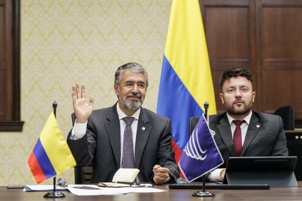 Colombian representatives at the meeting of the UNASUR Council of Representatives, December 6, 2023. Photo: Foreign Affairs Ministry of Colombia.