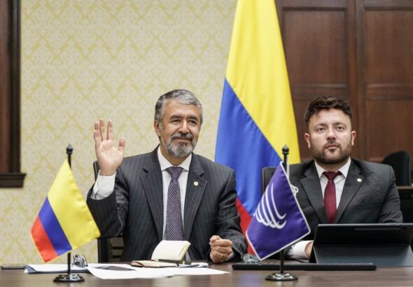 Colombian representatives at the meeting of the UNASUR Council of Representatives, December 6, 2023. Photo: Foreign Affairs Ministry of Colombia.