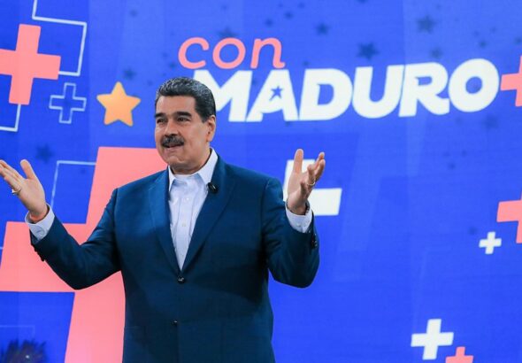Venezuelan President Nicolás Maduro on his TV program Con Maduro +. Photo: Correo del Orinoco.