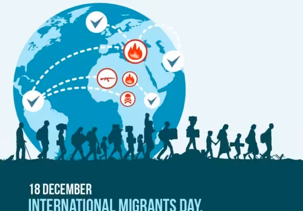 Poster for the 2018 International Migrants Day. Photo: African Development Bank Group/File photo.