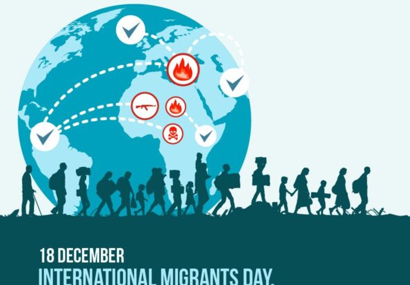 Poster for the 2018 International Migrants Day. Photo: African Development Bank Group/File photo.