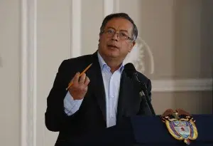 The president of Colombia, Gustavo Petro. File photo.