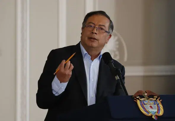 The president of Colombia, Gustavo Petro. File photo.
