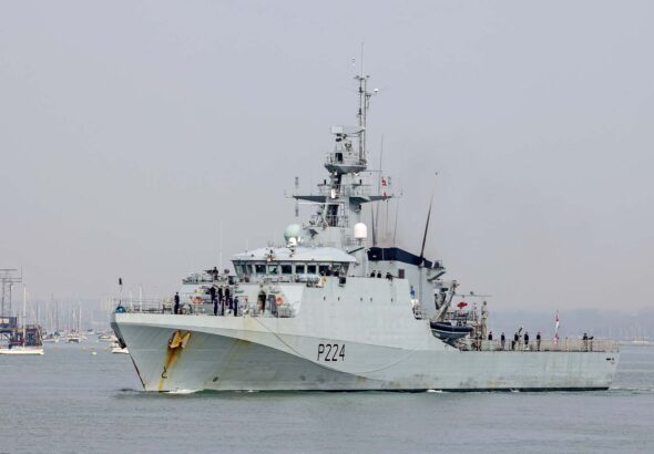 UK Royal Navy ship HMS Trent to be deployed off the coast of Guyana. Photo: UK Royal Navy.