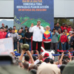 President Nicolás Maduro speaks on the new stage of Venezuela's defense of the Essequibo territory as mandated by the December 3 consultative referendum, at an official event in Caracas, December 8, 2023. Photo: Presidential Press.