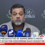Senior Hamas official, Osama Hamdan. Photo: Video grab, AJE.