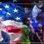 Photo composition showing US President Joe Biden with a US flag in the background and images of Palestinian kids crying and injured by the Israeli genocidal bombardment of Gaza. Photo: PressTV.