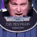 Compilation image with Javier Milei over a backdrop of the Pentagon. Photo: Resumen Latinoamericano – English.