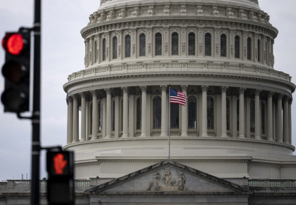 An image taken on May 16, 2023, shows the US Capitol dome in Washington, DC. Photo: Getty Images/AFP/Drew Angerer. 