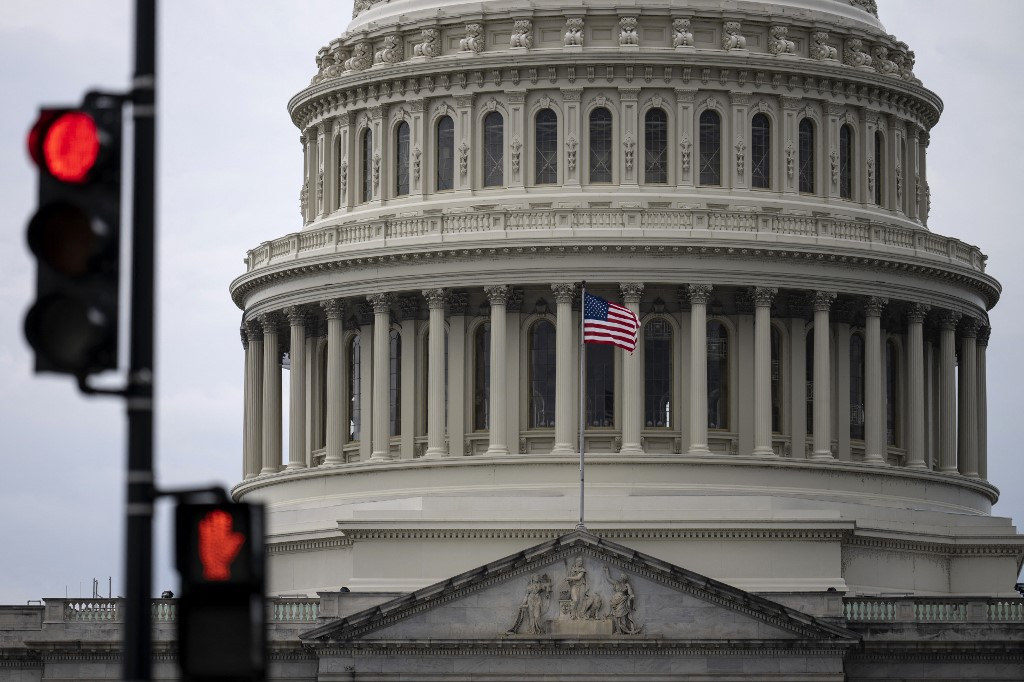 An image taken on May 16, 2023, shows the US Capitol dome in Washington, DC. Photo: Getty Images/AFP/Drew Angerer. 