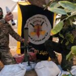 Palestinian Resistance fighters from Al-Quds Brigades operate a mortar in January, 2024. Photo: Saraya Al-Quds Telegram Channel.