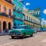 A vintage car in the historic part of Havana. File photo.