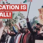 Students march in New Delhi on January 12, 2024. Photo: Students' Federation of India.