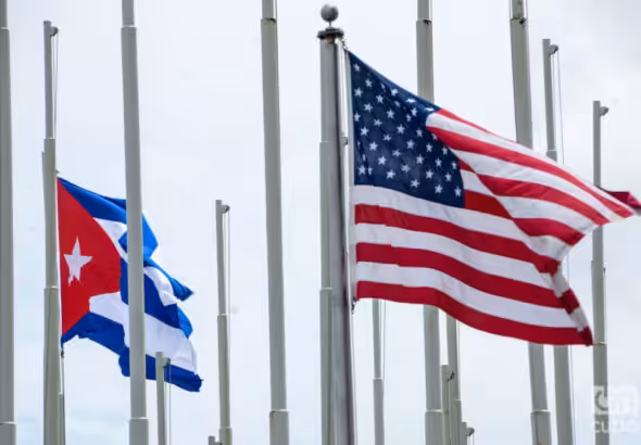 Flags of Cuba and United States. Photo: Kaloian.
