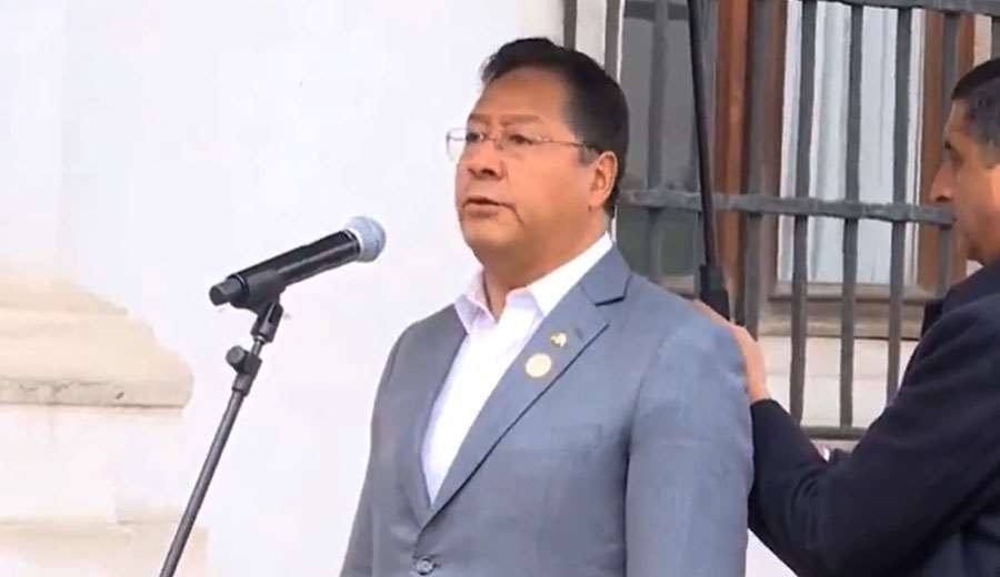 Luis Arce in La Moneda Palace, Santiago, Chile to participate in the event for the 50th anniversary of the 1973 coup d'état, which ended the life of Salvador Allende, September 11, 2023. Photo: Presna Latina.