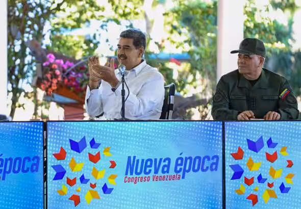 Venezuelan President Nicolás Maduro and Defense Minister Vladimir Padrino López at the Congress of the New Epoch 2024, Caracas, January 18, 2024. Photo: X/@NicolasMaduro.