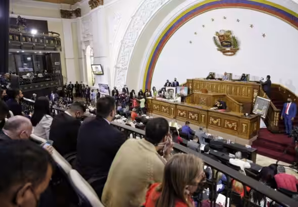 Consultation held in the National Assembly on the law to regulate finances and activities of NGOs in Venezuela. Photo: EFE.