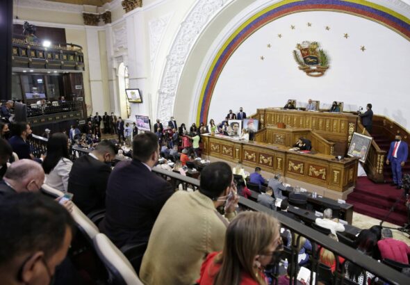 Consultation held in the National Assembly on the law to regulate finances and activities of NGOs in Venezuela. Photo: EFE.