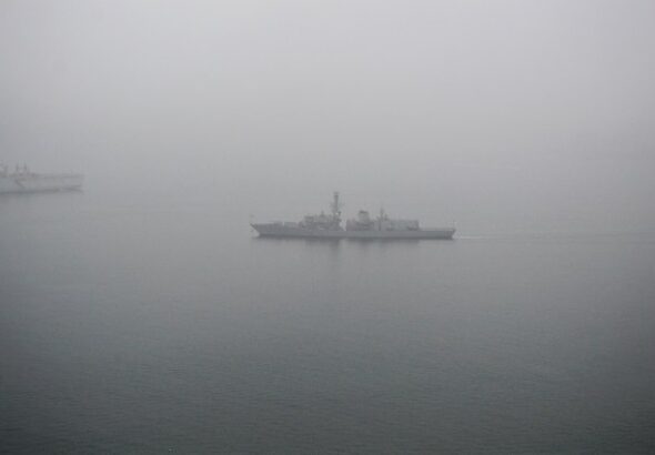 British warship. Photo: Counter Punch/File photo.