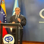 Venezuelan Attorney General Tarek William Saab gives statements to the press on January 22, 2024, about terrorist plots unveiled last year. Photo: X/@TarekWilliamSaab.