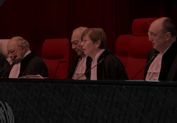 The United Nations' highest court meets on Friday to announce its decision on the request presented by South Africa to enforce emergency measures against "Israel" for its war on Gaza, on January 26, 2024. Photo: Arwa Makki/Al Mayadeen English.