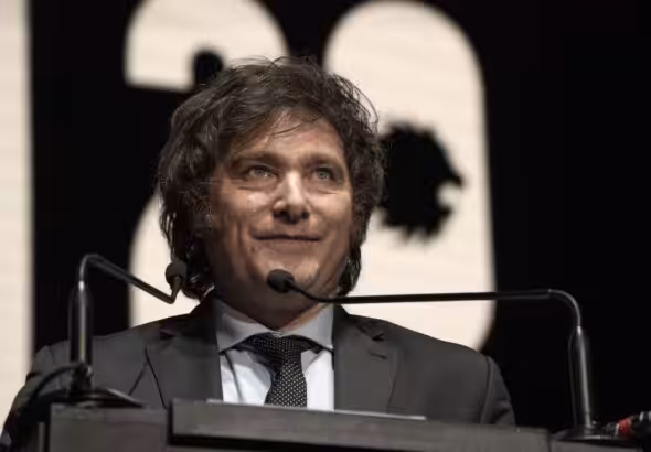 The president of Argentina, Javier Milei. Photo: Bloomberg.