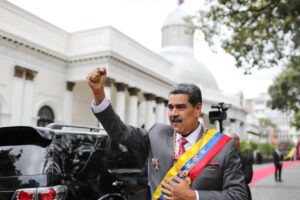 Venezuelan President Nicolas Maduro arriving at the National Assembly to deliver his annual address on Monday, January 15, 2024. Photo: Venezuela's Presidential Press.