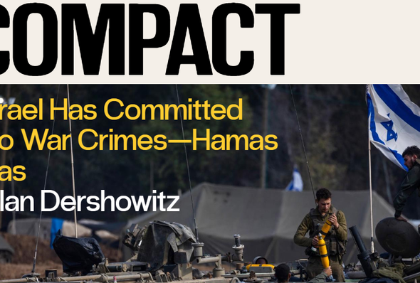 The featured image for Compact Magazine's article by Alan Dershowitz. Photo: AP.