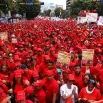 Chavista May Day demonstration held in Caracas in 2012. Photo: AVN/File photo.