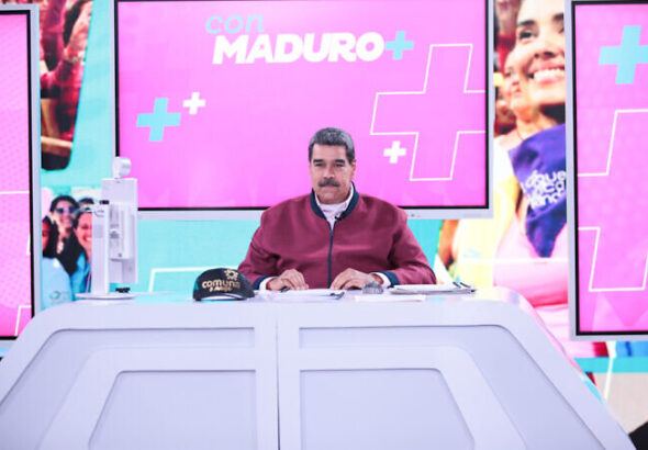 President Maduro speaks on television. Photo: Archive.