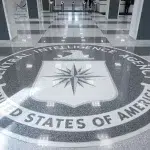 The seal of Central Intelligence Agency as seen in the lobby the headquarters building in Langley. Photo: Sputnik/File photo.