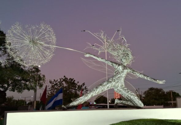 Fairy statue at the Palestine Park in Managua, Nicaragua. Photo:  Becca Renk.