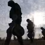 Russian servicemen take part in a mines' planting and clearing training at a training centre of an engineer and sapper battalion named after Soviet commander Dmitry Karbyshev amid Russia's military operation in Ukraine at the unknown location, Russia. Photo: Sputnik/Evgeny Biyatov.